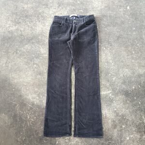 Vintage Gap Corduroy Pants Womens 4 Bootcut Dark Gray Y2K Preppy Retro